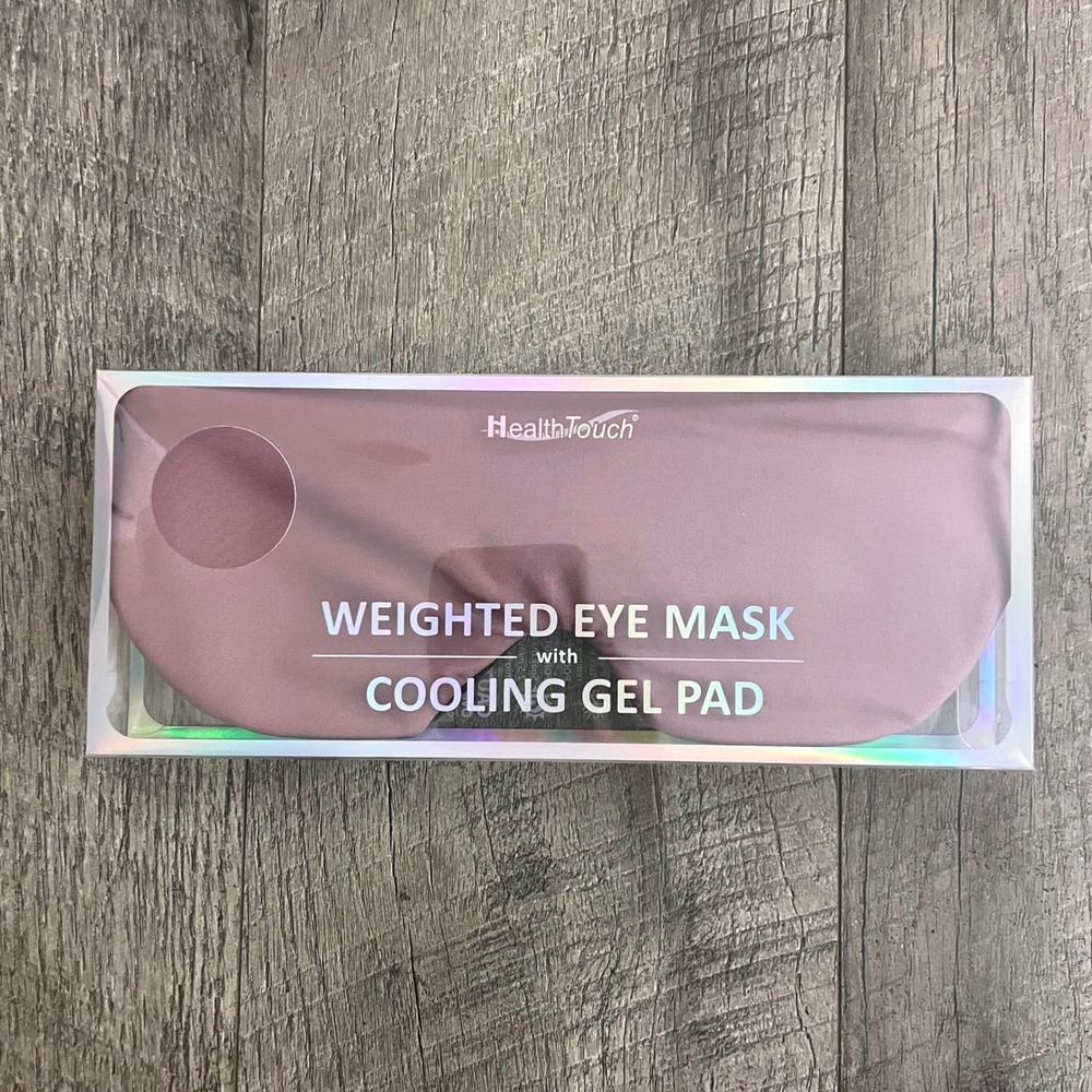 HealthTouch Weighted Eye Mask with Cooling Gel Pad Purple H-6271-0 PP New
